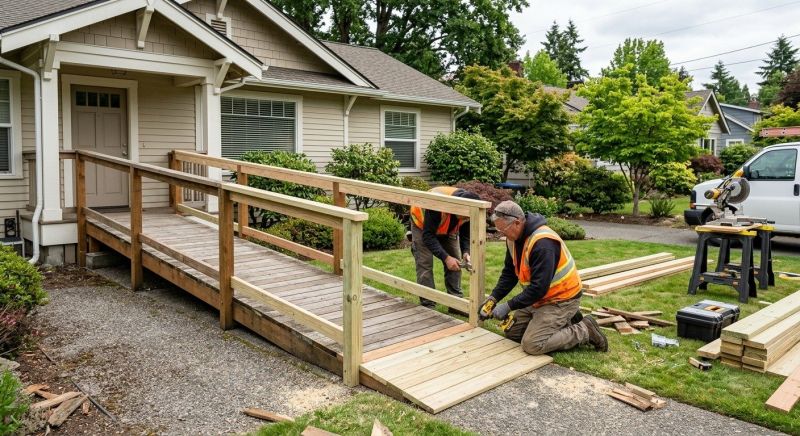 Handicap Ramp Installation in Wilmington, NC