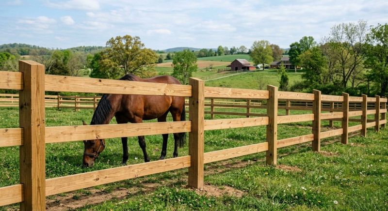 Horse Fence Replacement in Pearland, TX