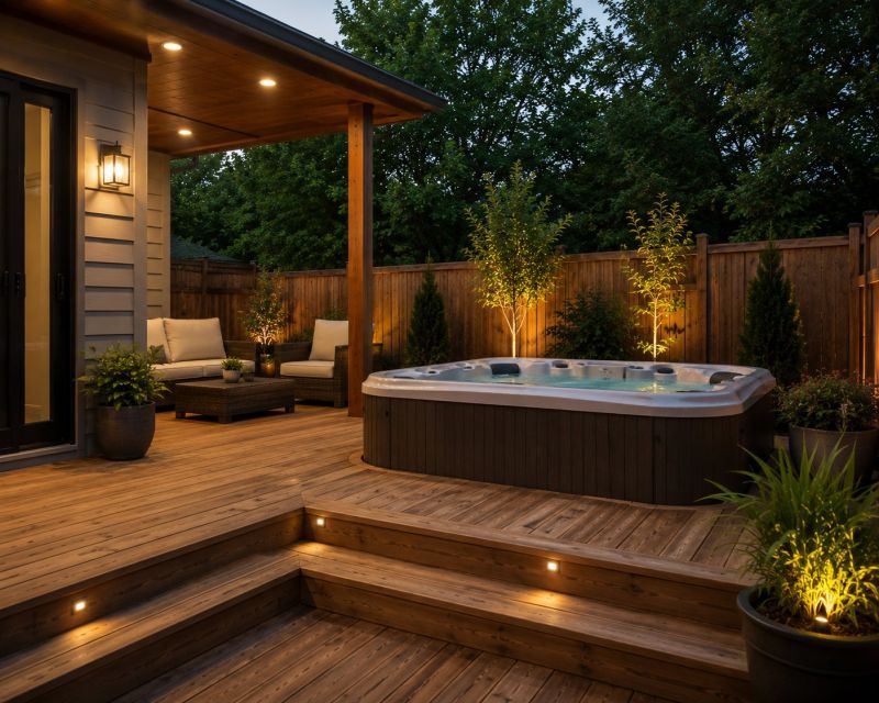 Hot Tub Deck Installation in Redmond, WA