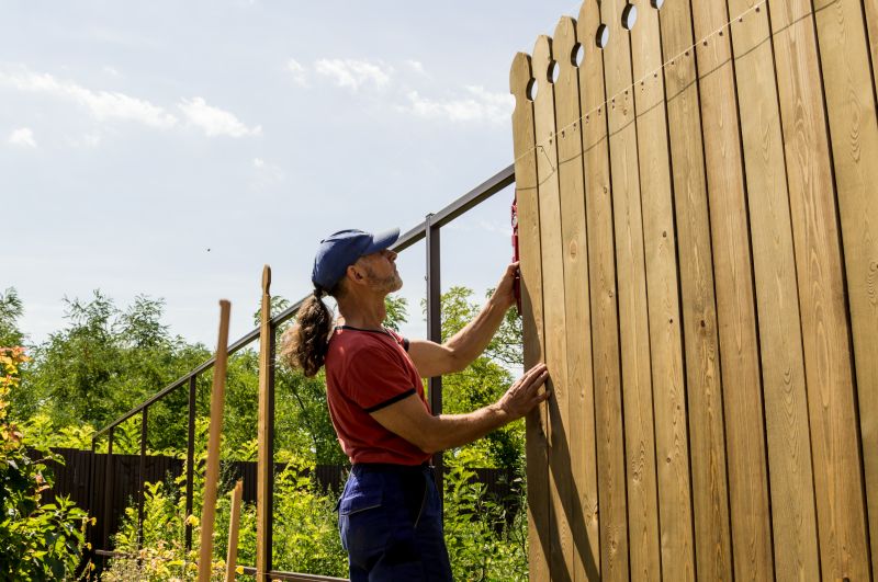 Wooden Dog Fence Installation in Pearland, TX
